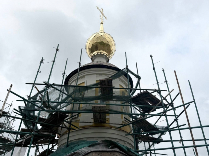 Фасад Воскресенской церкви откроют после реставрации в ближайшие дни