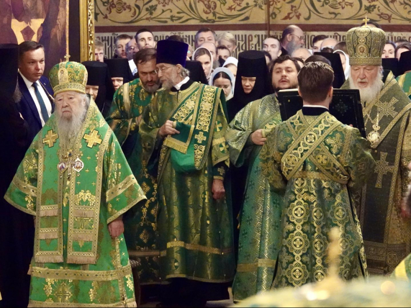 В Троице-Сергиевой лавре Патриарх Кирилл и верующие почтили память Сергия Радонежского